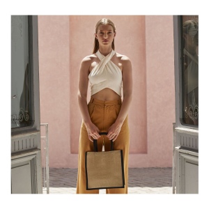 Petit sac shopping en toile de jute