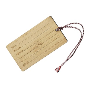 Etiquette bagage bambou fab.fr (+Quadri au recto et laser au verso QG11) 3
