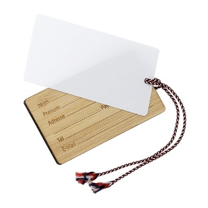 Etiquette bagage bambou/pol fr (+Quadri au recto et laser au verso QG11) 4