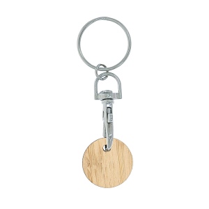jeton bambou avec porte-cles (+Gravure laser LA21) 4