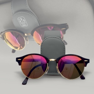 SUPPORT LUNETTE POUR PARE-SOLEIL DE VOITURE 9