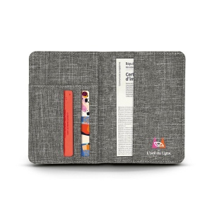 PORTE PASSEPORT, CARTE GRISE, CARTE DE CREDIT AVEC STOP RFID 4