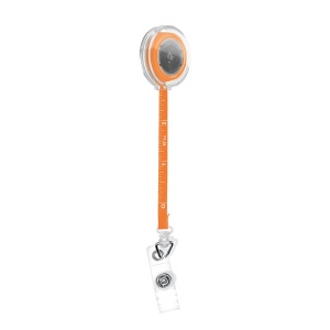 BADGE : PORTE-BADGES RETRACTABLE AVEC METRE RUBAN SOUPLE 1 m 10