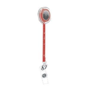 BADGE : PORTE-BADGES RETRACTABLE AVEC METRE RUBAN SOUPLE 1 m 5