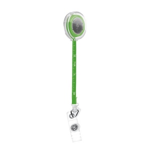 BADGE : PORTE-BADGES RETRACTABLE AVEC METRE RUBAN SOUPLE 1 m 6