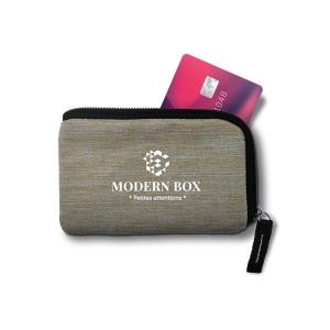 PORTE-MONNAIE PORTE-CARTE DE CREDIT ANTI RFID EN RPET 10