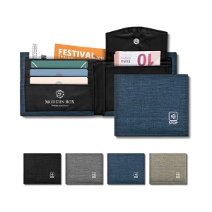 PORTE MONNAIE ANTI RFID EN RPET