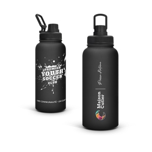 BOUTEILLE GOURDE ISOTHERME DOUBLE-PAROI FINITION SOFT TOUCH 1 L 4