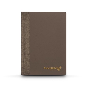 CARNET A5 AVEC COUVERTURE EN POUDRE CAFE 4