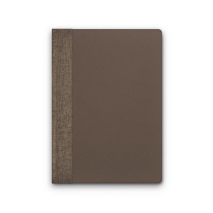CARNET A5 AVEC COUVERTURE EN POUDRE CAFE 2