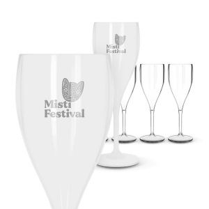 FLUTE A CHAMPAGNE EN PLASTIQUE REUTILISABLE TRITAN® 16 cl RAS BORD 12