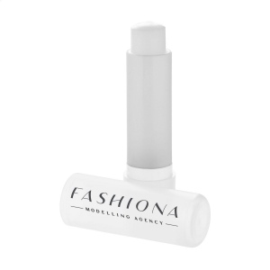 Baume à lèvre dans un support transparent mat coloré, noir ou blanc 18