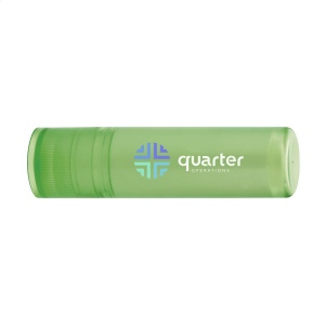 Baume à lèvre dans un support transparent mat coloré, noir ou blanc 3