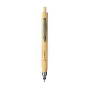 Stylo à bille à encre bleue avec un corps superbe en bambou certifié FSC 100% 2