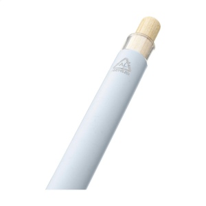 Stylo à bille à encre bleue dont le corps est fabriqué en aluminium 100% recyclé, avec une finition mate 16