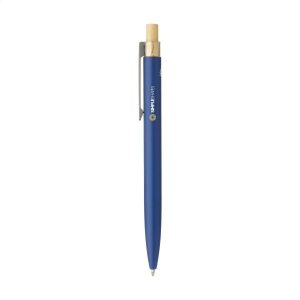 Stylo à bille à encre bleue dont le corps est fabriqué en aluminium 100% recyclé, avec une finition mate 10