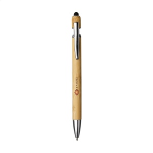 Stylo à bille à encre bleue avec un corps superbe en bambou certifié FSC 100% 2