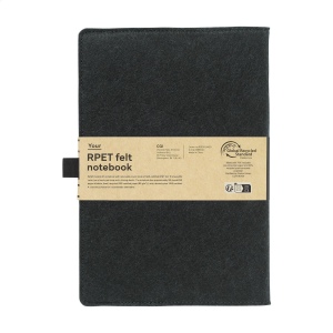 Carnet A5 avec couverture amovible en feutre RPET certifié GRS 5