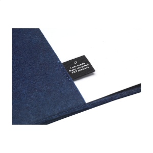Carnet A5 avec couverture amovible en feutre RPET certifié GRS 15