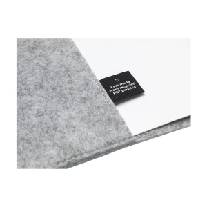 Carnet A5 avec couverture amovible en feutre RPET certifié GRS 16