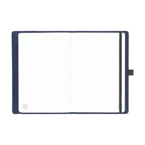 Carnet A5 avec couverture amovible en feutre RPET certifié GRS 12