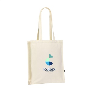 Cabas à longues anses en toile 97% coton recyclé (340 g/m²) 3