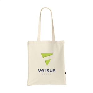 Cabas à longues anses en toile 97% coton recyclé (340 g/m²) 2
