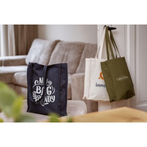 Un sac cabas à longues anses en toile 97% coton recyclé (340 g/m²) 14