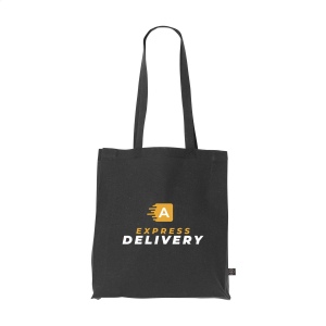 Sac cabas robuste à longues anses en 80% coton recyclé et 20% polyester recyclé (150 g/m²)