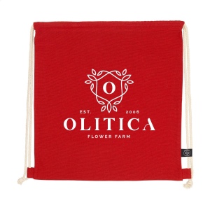 Sac à dos à cordon en 80% coton recyclé et 20% polyester recyclé (150 g/m²) 10