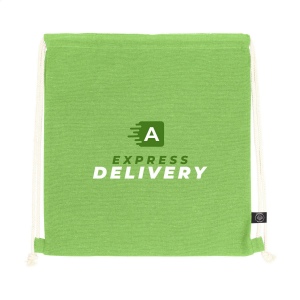 Sac à dos à cordon en 80% coton recyclé et 20% polyester recyclé (150 g/m²) 14