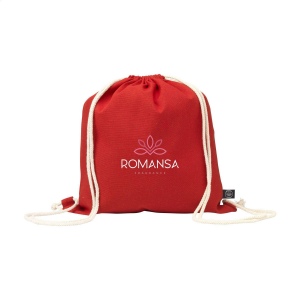 Sac à dos à cordon en 80% coton recyclé et 20% polyester recyclé (150 g/m²) 3