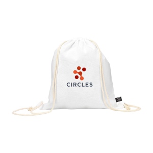Sac à dos à cordon en 80% coton recyclé et 20% polyester recyclé (150 g/m²) 2
