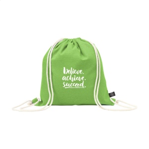 Sac à dos à cordon en 80% coton recyclé et 20% polyester recyclé (150 g/m²) 7