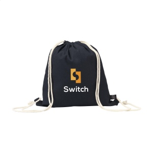 Sac à dos à cordon en 80% coton recyclé et 20% polyester recyclé (150 g/m²) 5