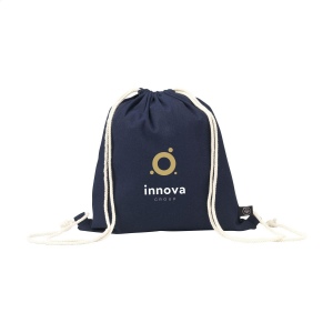 Sac à dos à cordon en 80% coton recyclé et 20% polyester recyclé (150 g/m²) 6