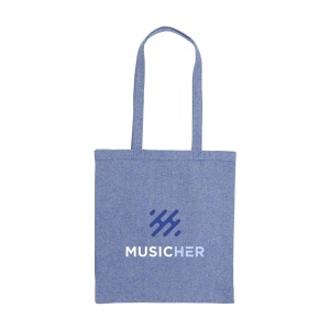 Sac shopping à longues anses, composé à 80% de toile de coton mélangé recyclé et à 20% de polyester recyclé (280 g/m²) 11