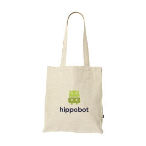 Sac shopping à longues anses, composé à 80% de toile de coton mélangé recyclé et à 20% de polyester recyclé (280 g/m²) 4