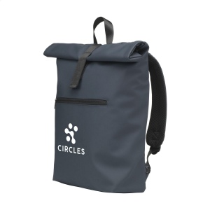 Sac à dos pour ordinateur portable 'roll-top' pratique, robuste et spacieux avec une poche zippée supplémentaire sur le devant 8