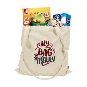 Sac shopping en 100% coton recyclé tissé serré (140 g/m²) 3