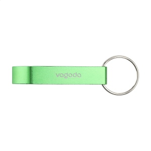 Porte-clés avec décapsuleur léger en aluminium recyclé 17