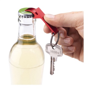 Porte-clés avec décapsuleur léger en aluminium recyclé 23