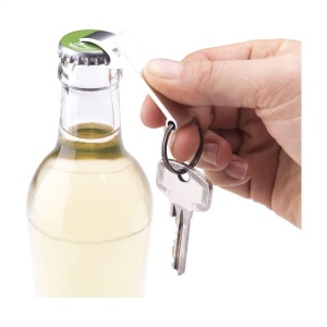 Porte-clés avec décapsuleur léger en aluminium recyclé 25