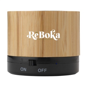 Enceinte Bluetooth ABS avec un boîtier en bambou certifié FSC 100% 3