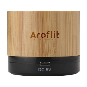 Enceinte Bluetooth ABS avec un boîtier en bambou certifié FSC 100% 4