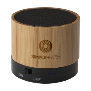 Enceinte Bluetooth ABS avec un boîtier en bambou certifié FSC 100% 2