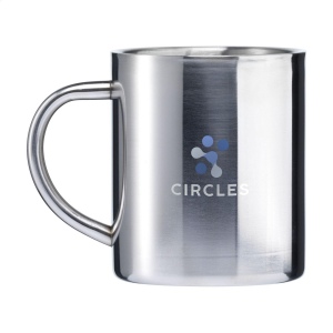 Mug poli à double paroi en acier inoxydable recyclé 6