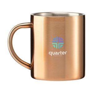 Mug poli à double paroi en acier inoxydable recyclé 7