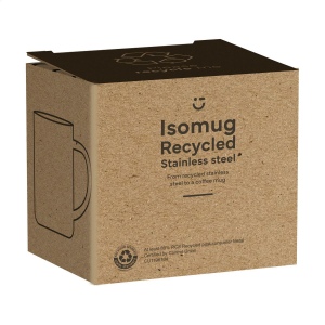 Mug poli à double paroi en acier inoxydable recyclé 8