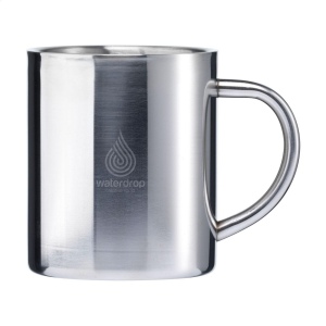 Mug poli à double paroi en acier inoxydable recyclé 3